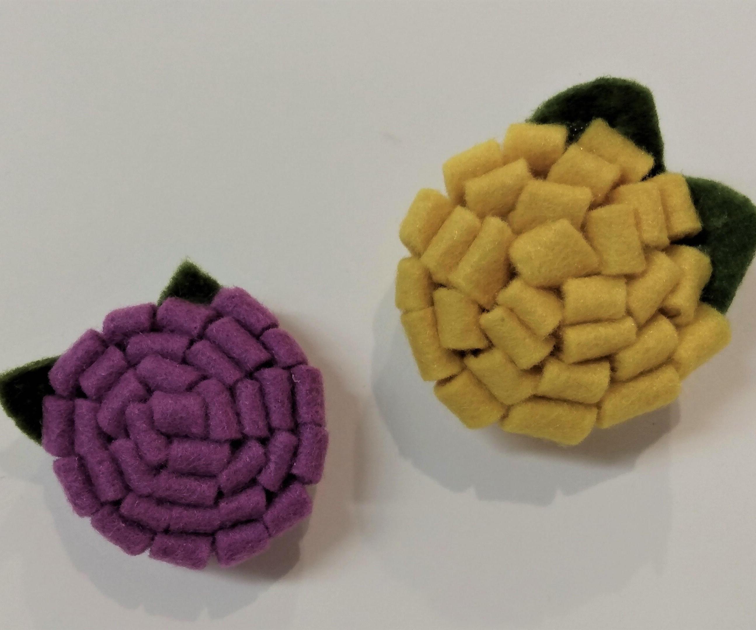 Felt Flower Magnets