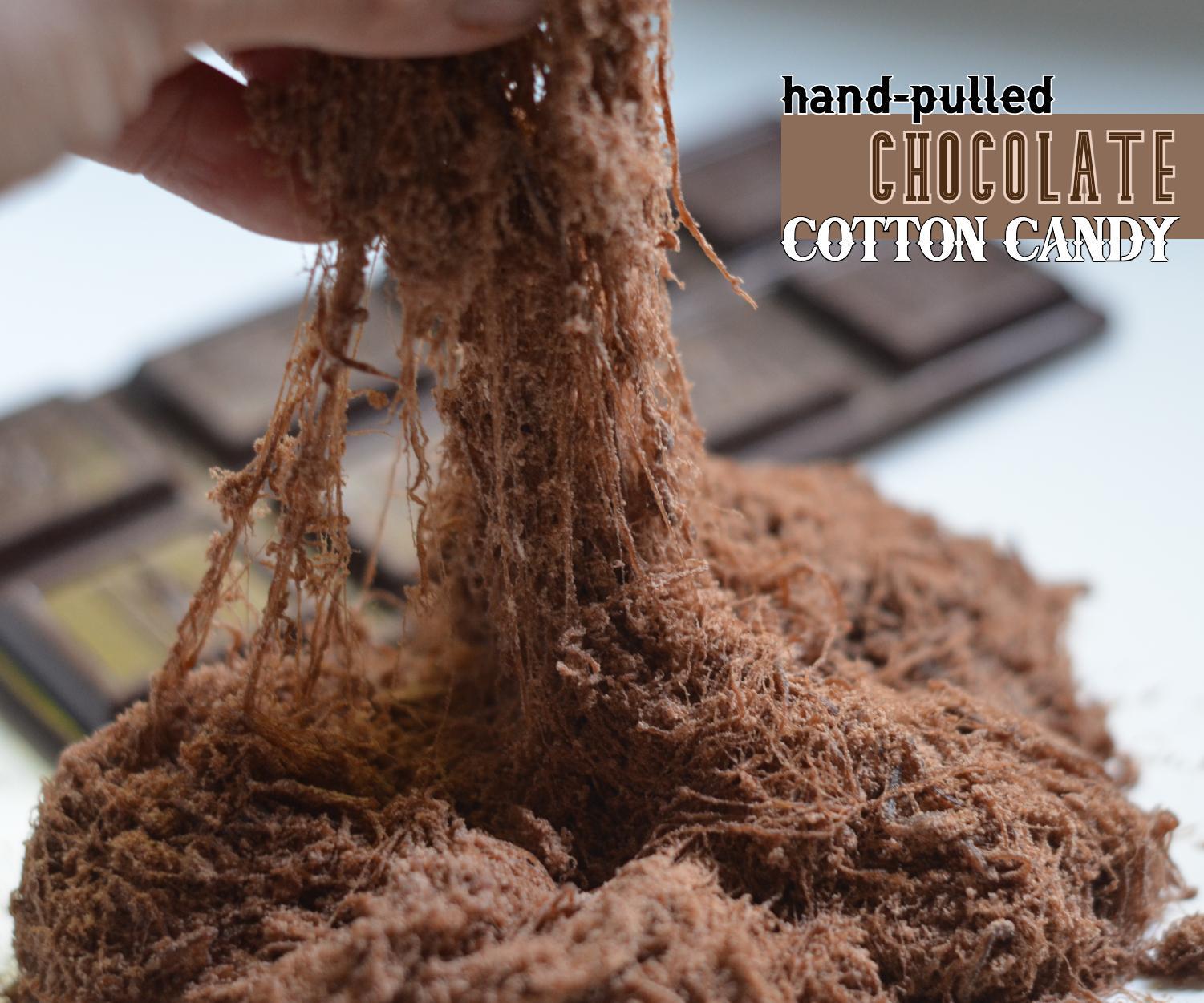 Hand-Pulled Chocolate Cotton Candy