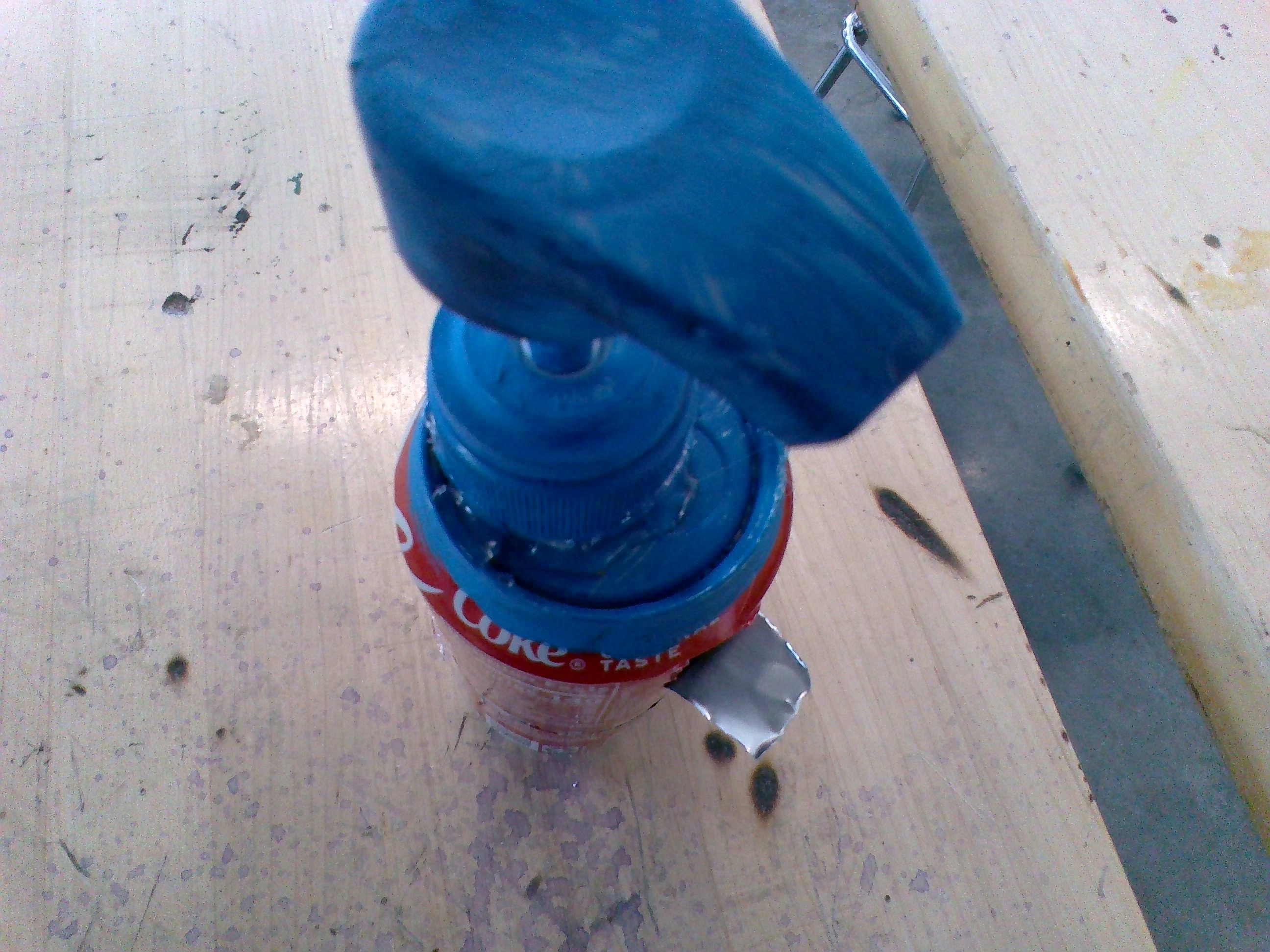 Soap Bottle Out of Coca Cola Cans