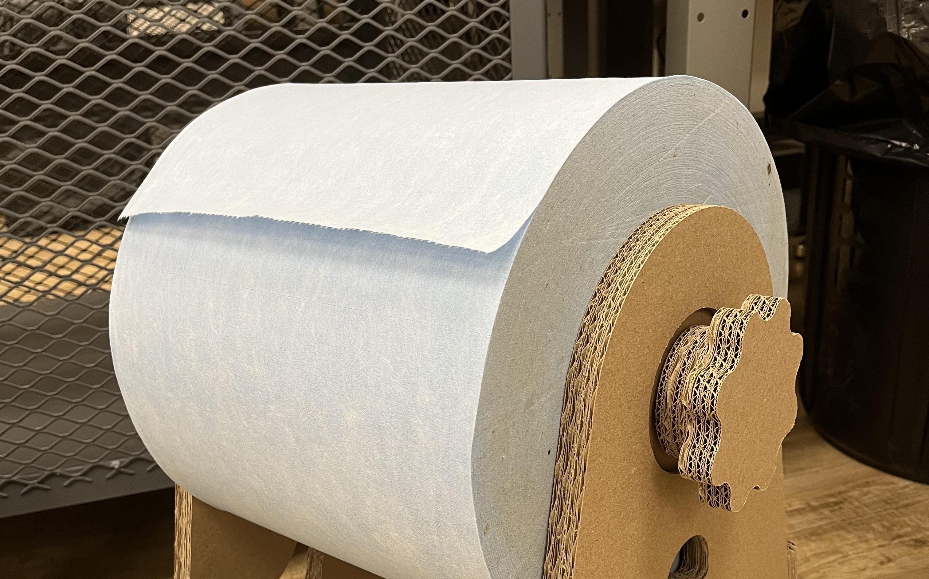 Towel Caddy Made From Corrugated Paper