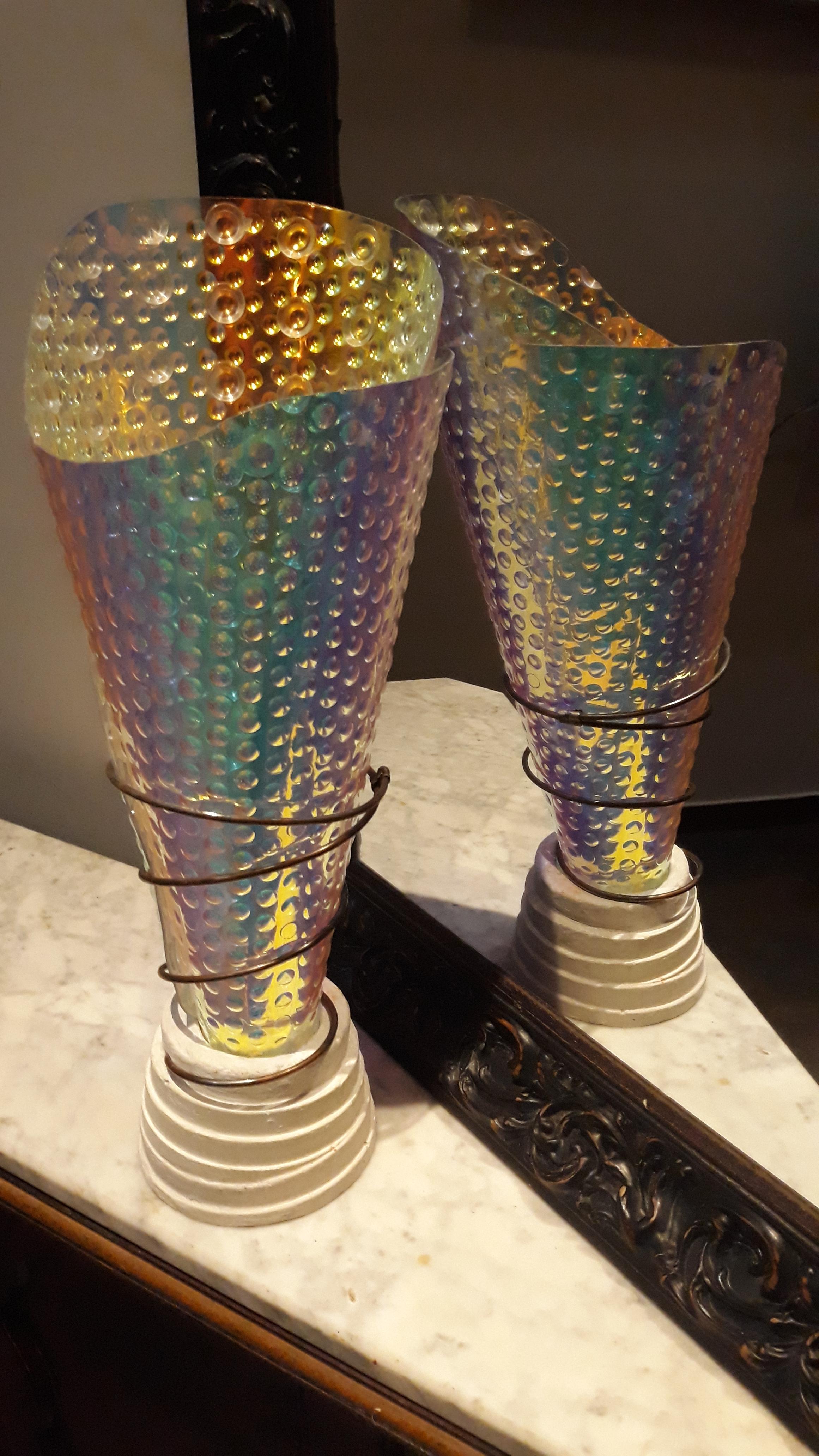 Iridescent Accent Table Lamp