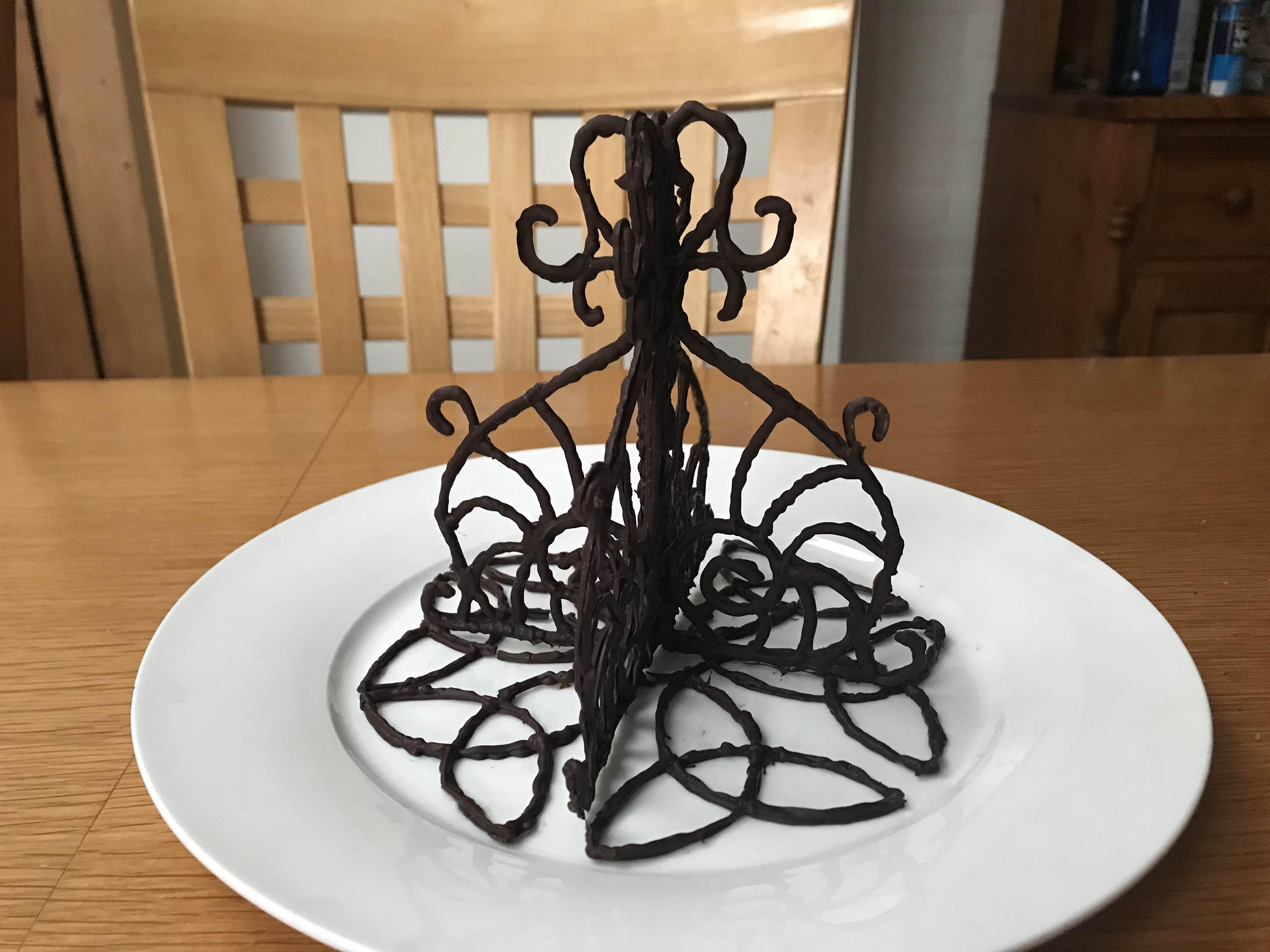 Chocolate Filigree Ornament