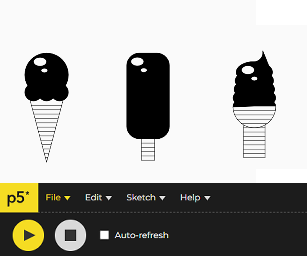 Maintaining Consistency in Icon Sketches Made Using the P5 JavaScript Library