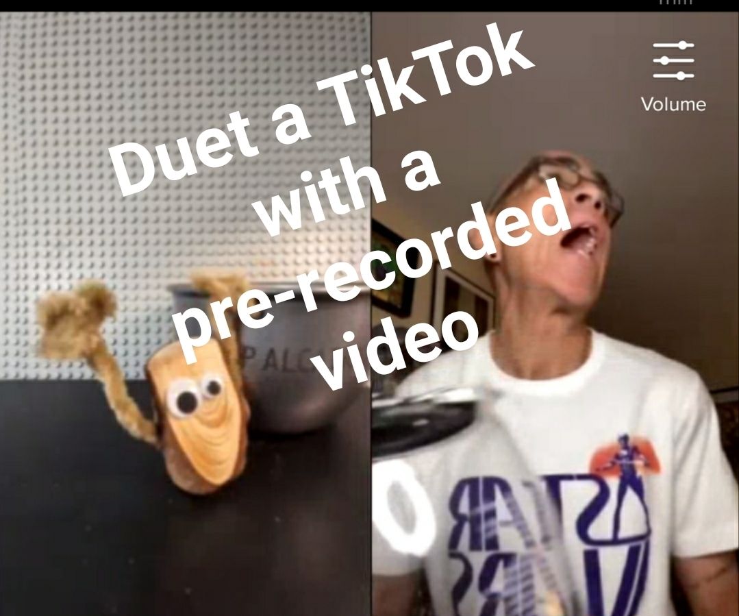 Duet a TikTok With a Pre-recorded Video
