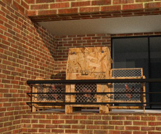 SISTEMA PARA LA PRODUCCIÓN DE HUEVOS EN EL ENTORNO URBANO