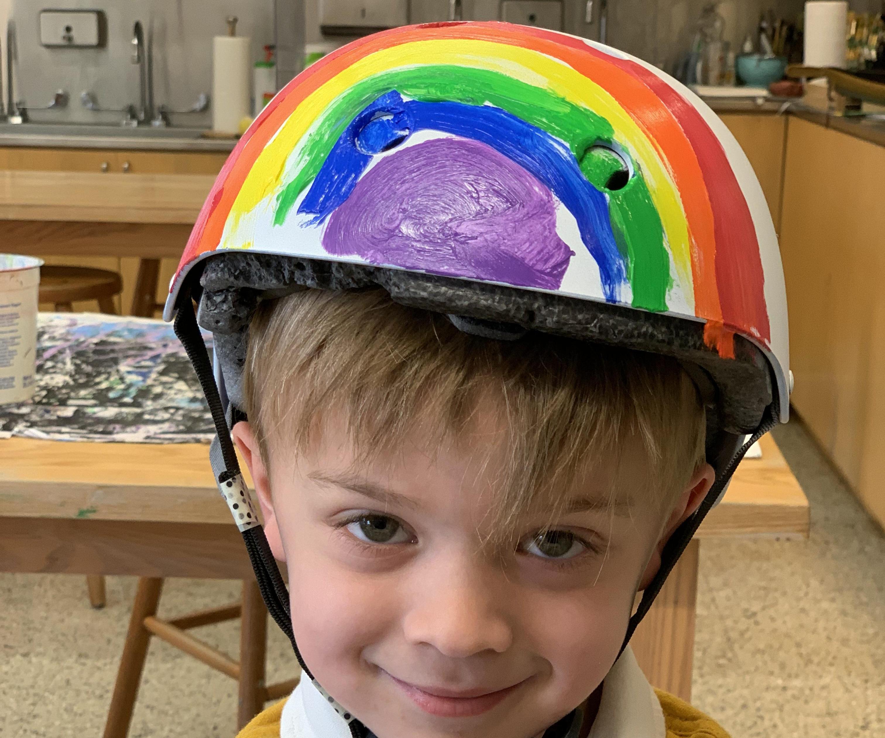 Revived Rainbow Scooter Helmet