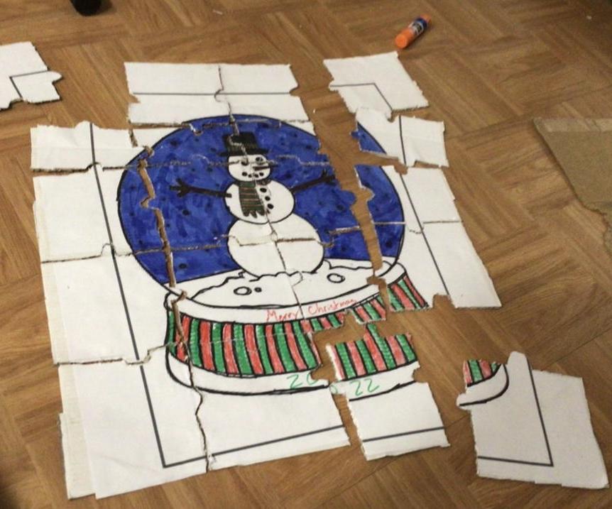 Giant Cardboard Puzzle