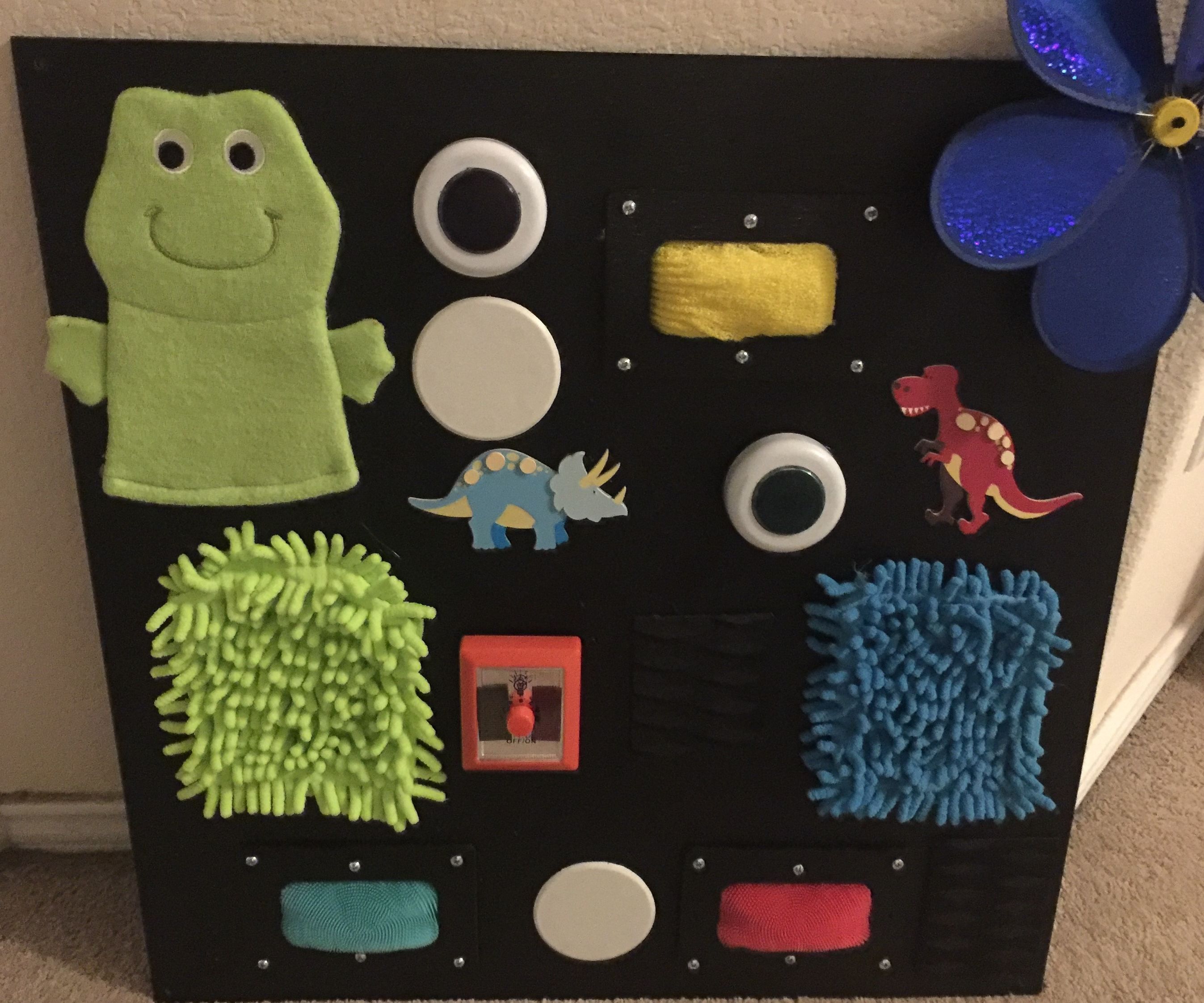 Baby Touch and Sight Sensory Board