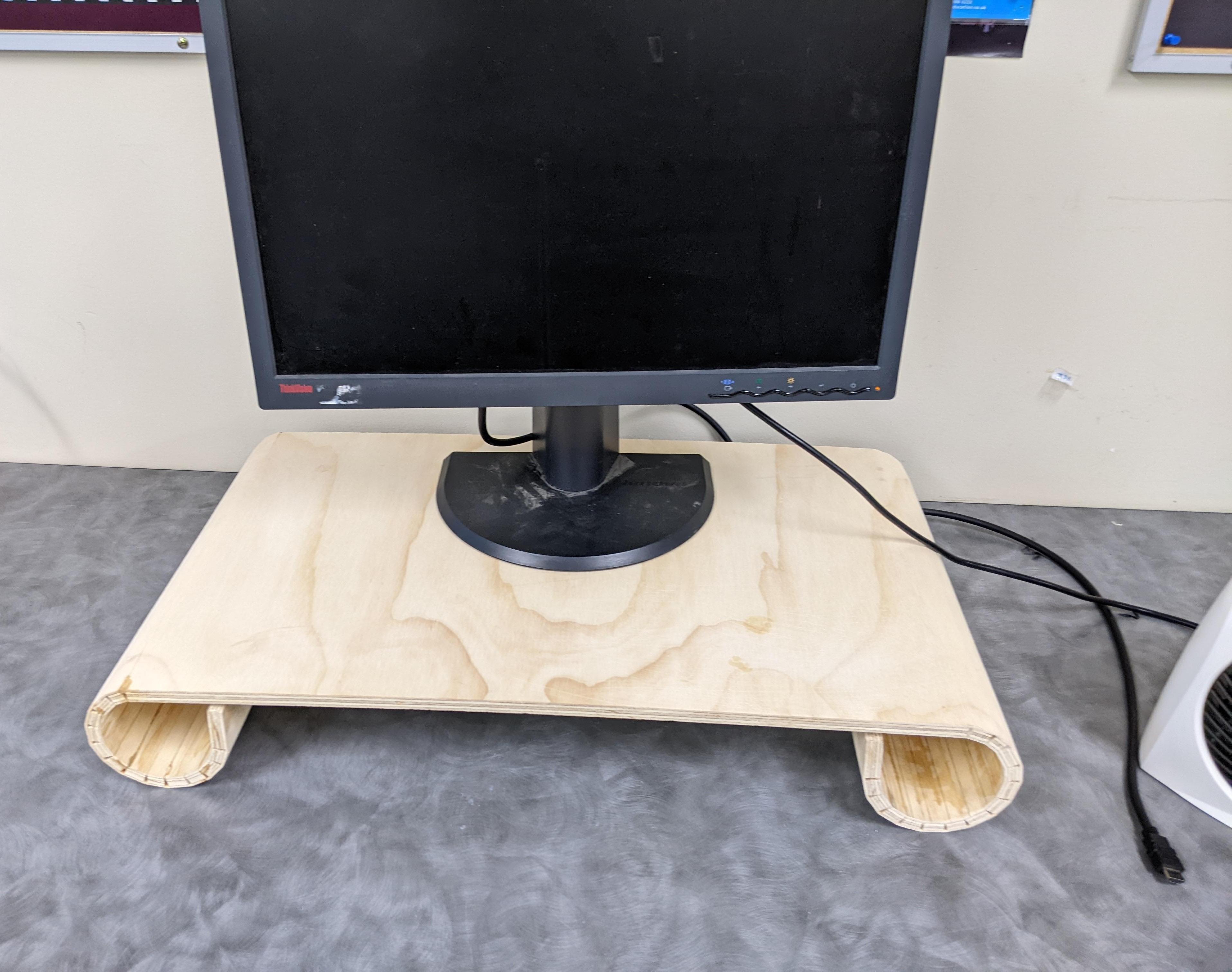 Bent Plywood Monitor Stand
