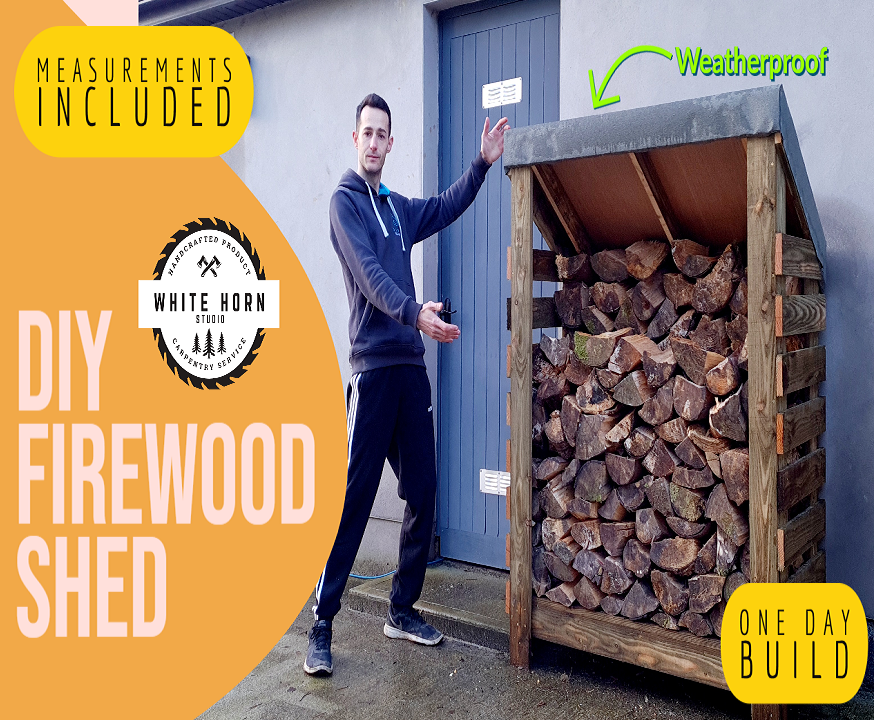 How to Build a Firewood Storage Shed in One Day