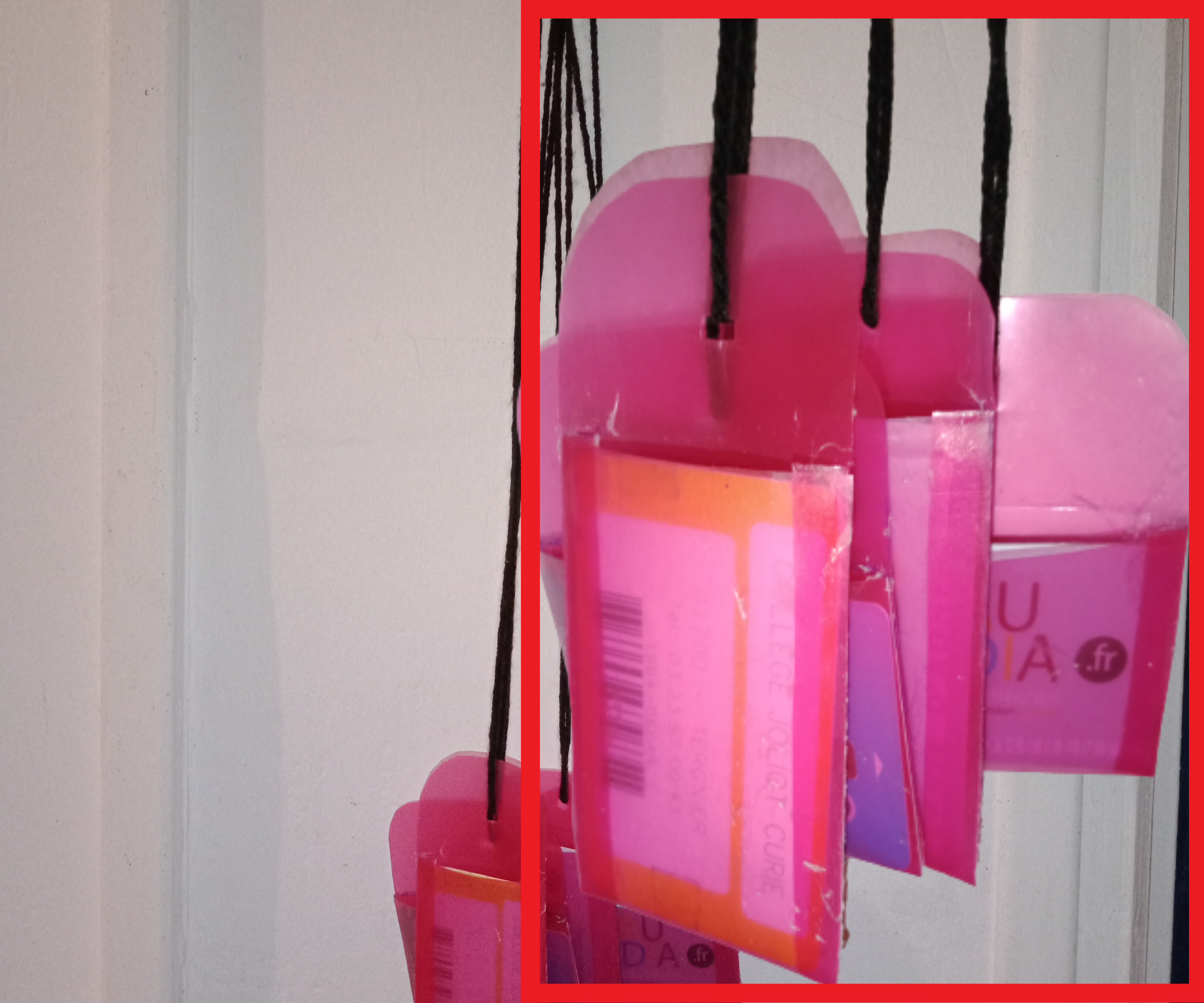 Make a Badge Holder From an Old Notebook Cover.