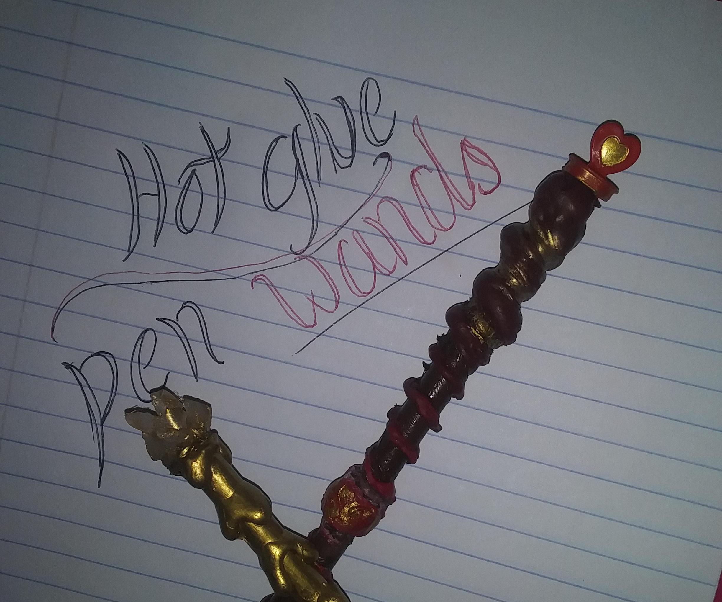 DIY Hot Glue Pen Wands ✨