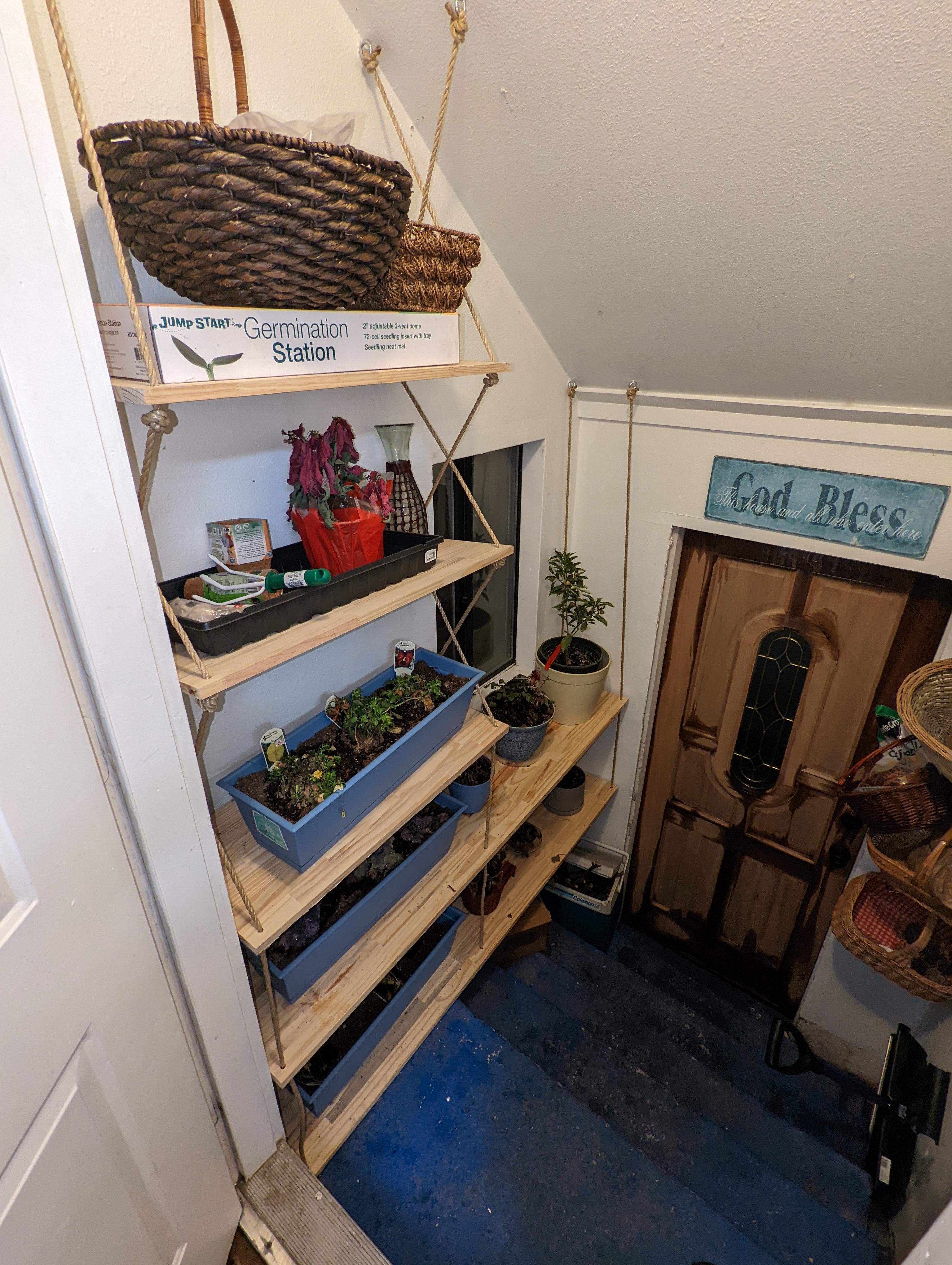 Suspended Rope Shelf