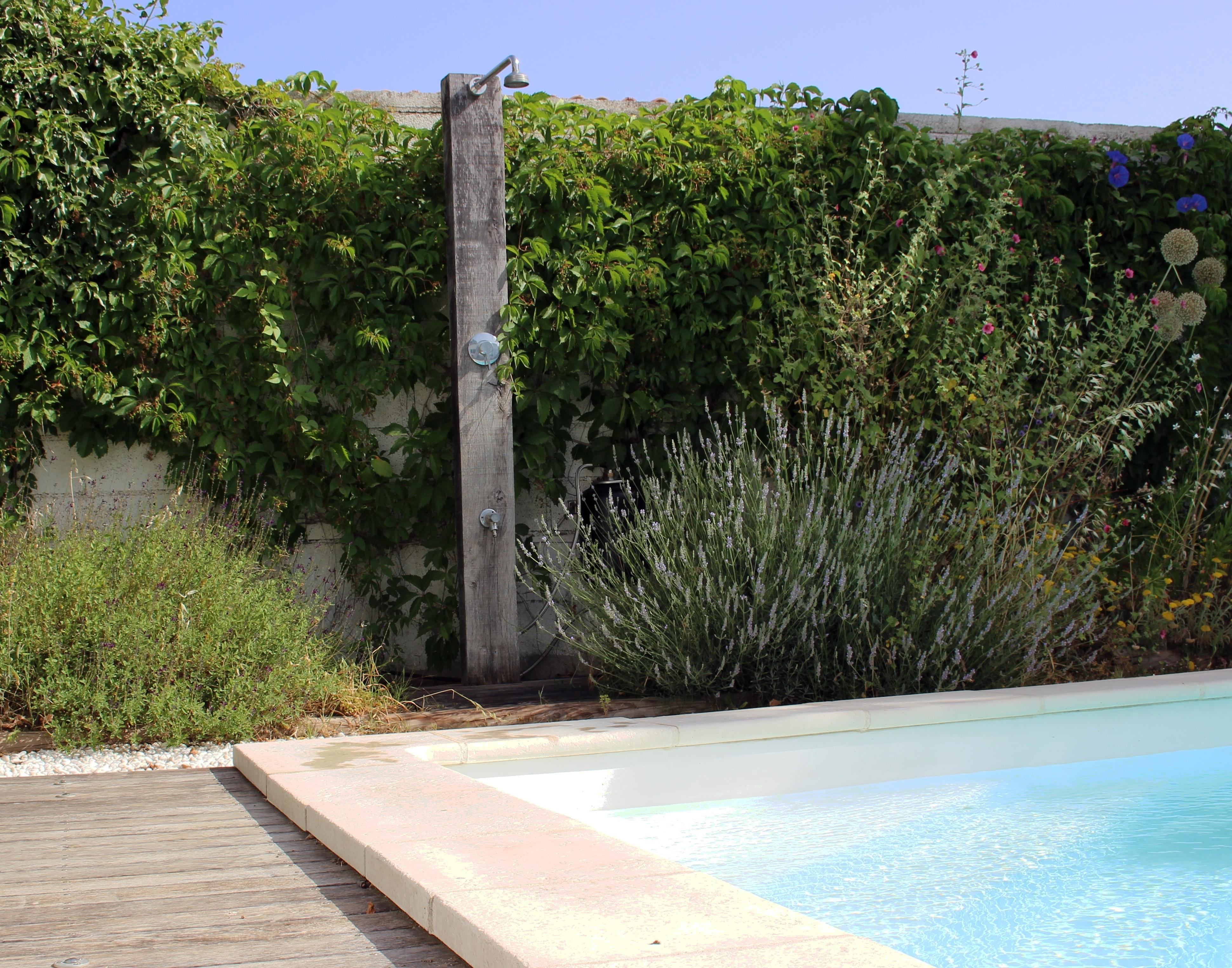 Sun Heated Garden Shower