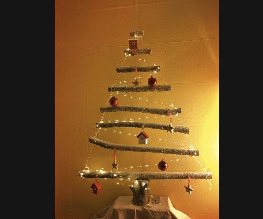 Sustainable Eco-Friendly Hanging Hipster X-mas Tree