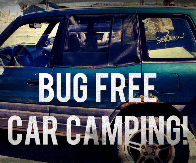 Bug-free Car Camping: Window Cover.