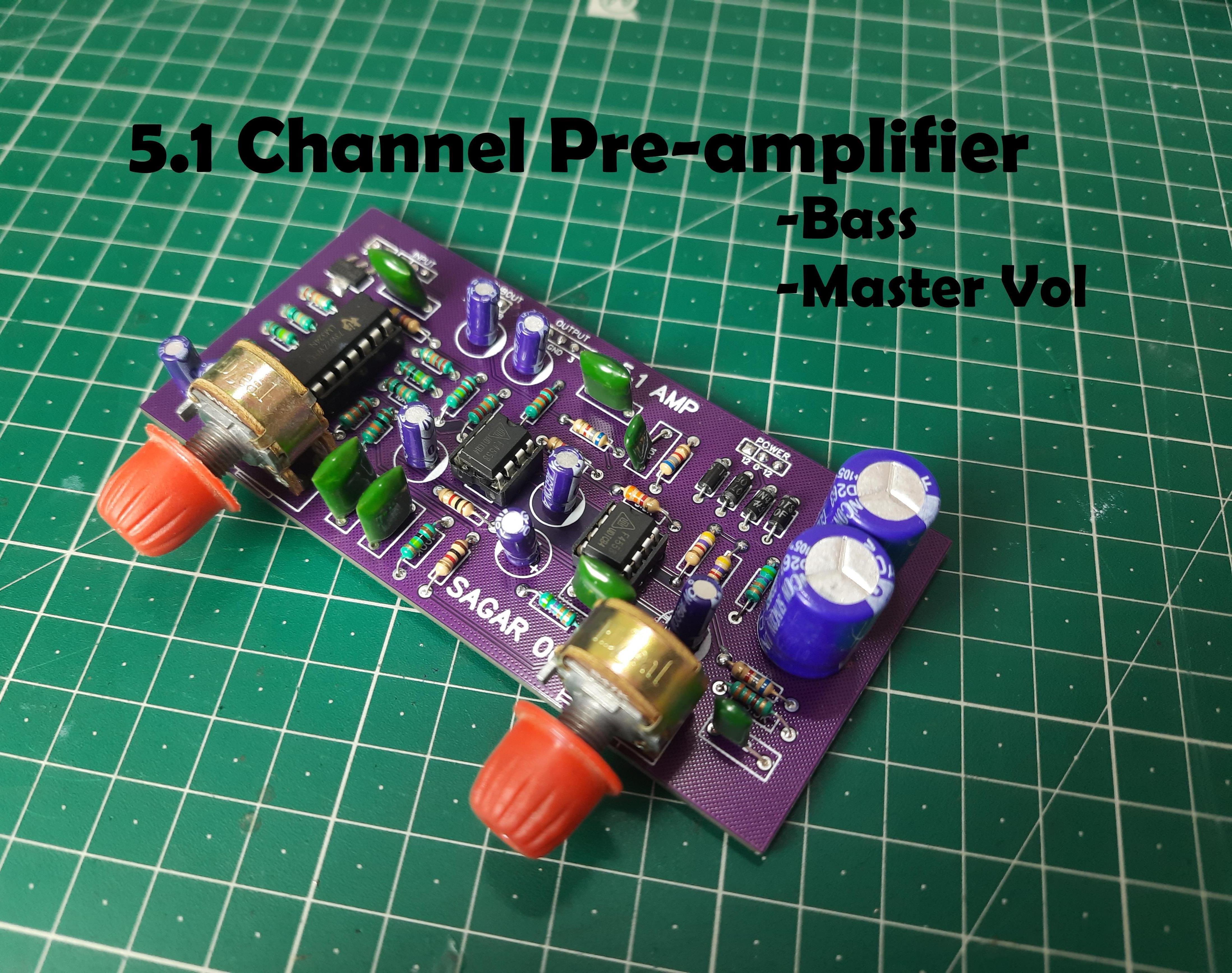 5.1 Channel Preamplifier for Audio System