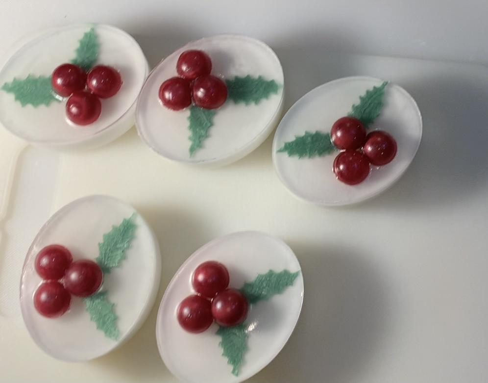 Cranberry Melt and Pour Soap Bars