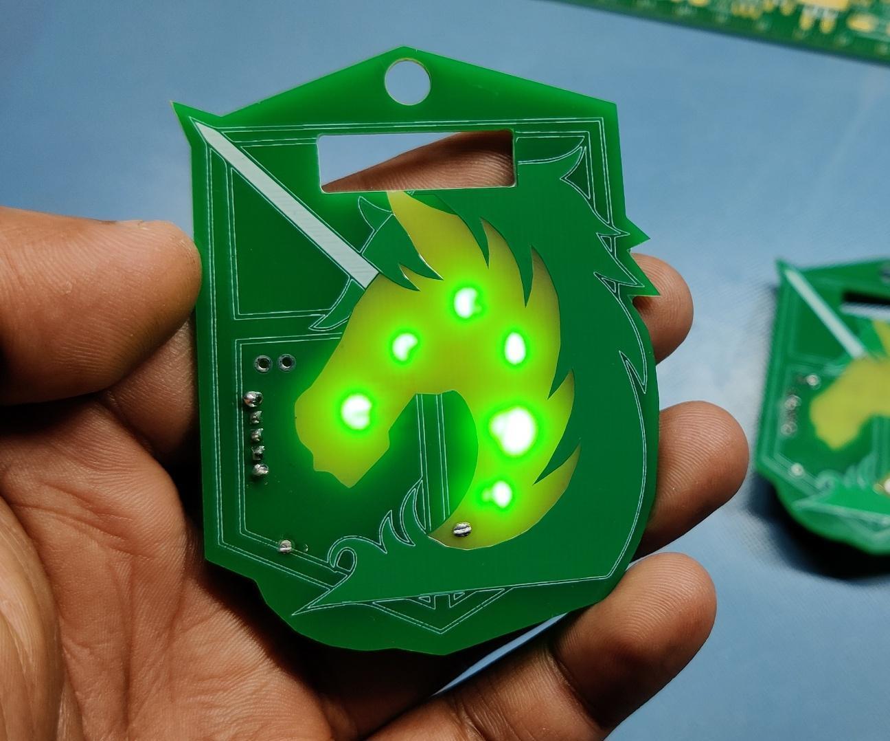 Attack on Titan Military PCB Badge