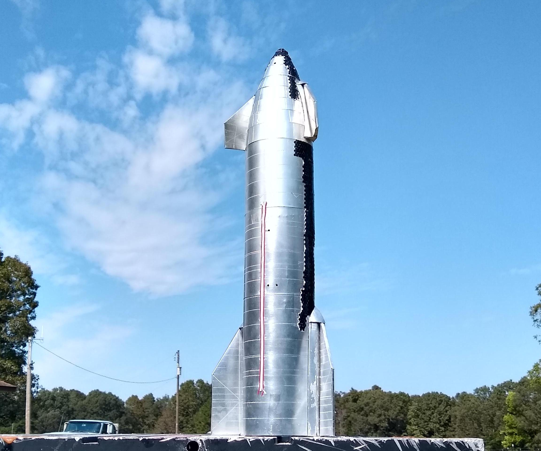 "Starship SN20" Metal 1:100 Scale Model