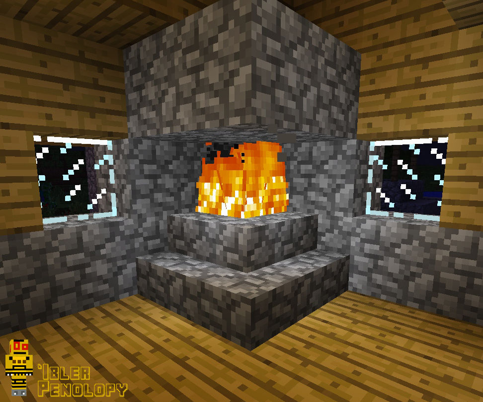 How to Make a Fireplace That Won't Burn Your House Down in Minecraft