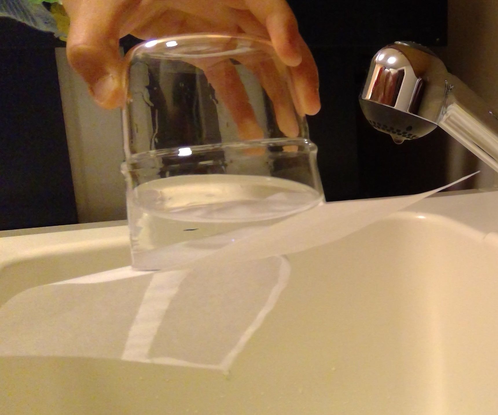 Watertight Glass Magic Trick