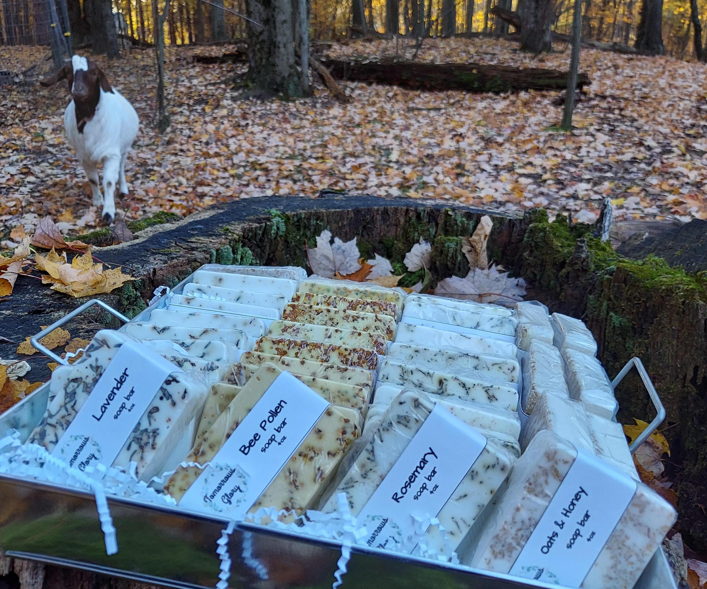 100% Natural Soaps (Lavender, Rosemary, Oats & Honey, Bee Pollen)