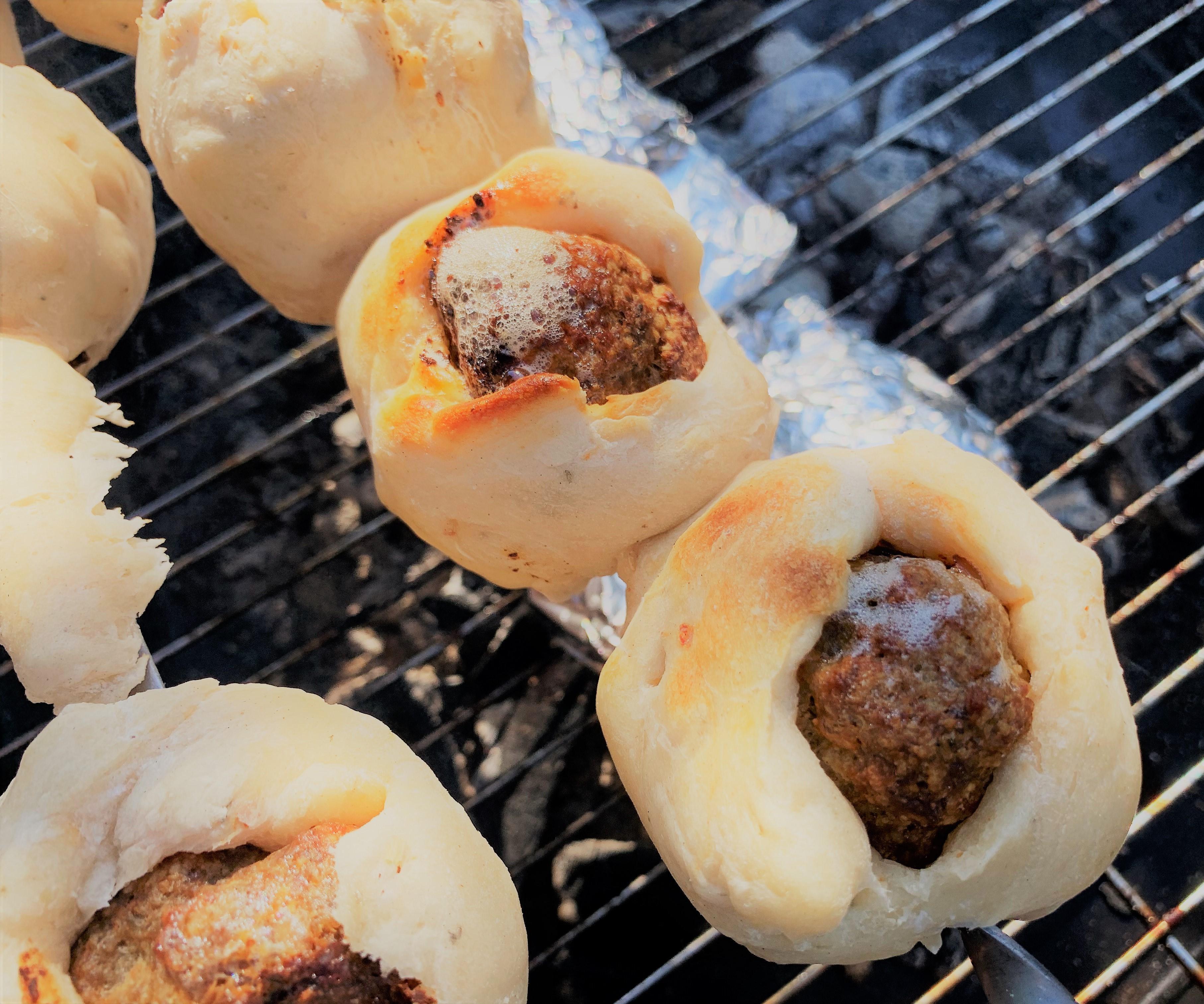 Campfire Meatballs in a Blanket 
