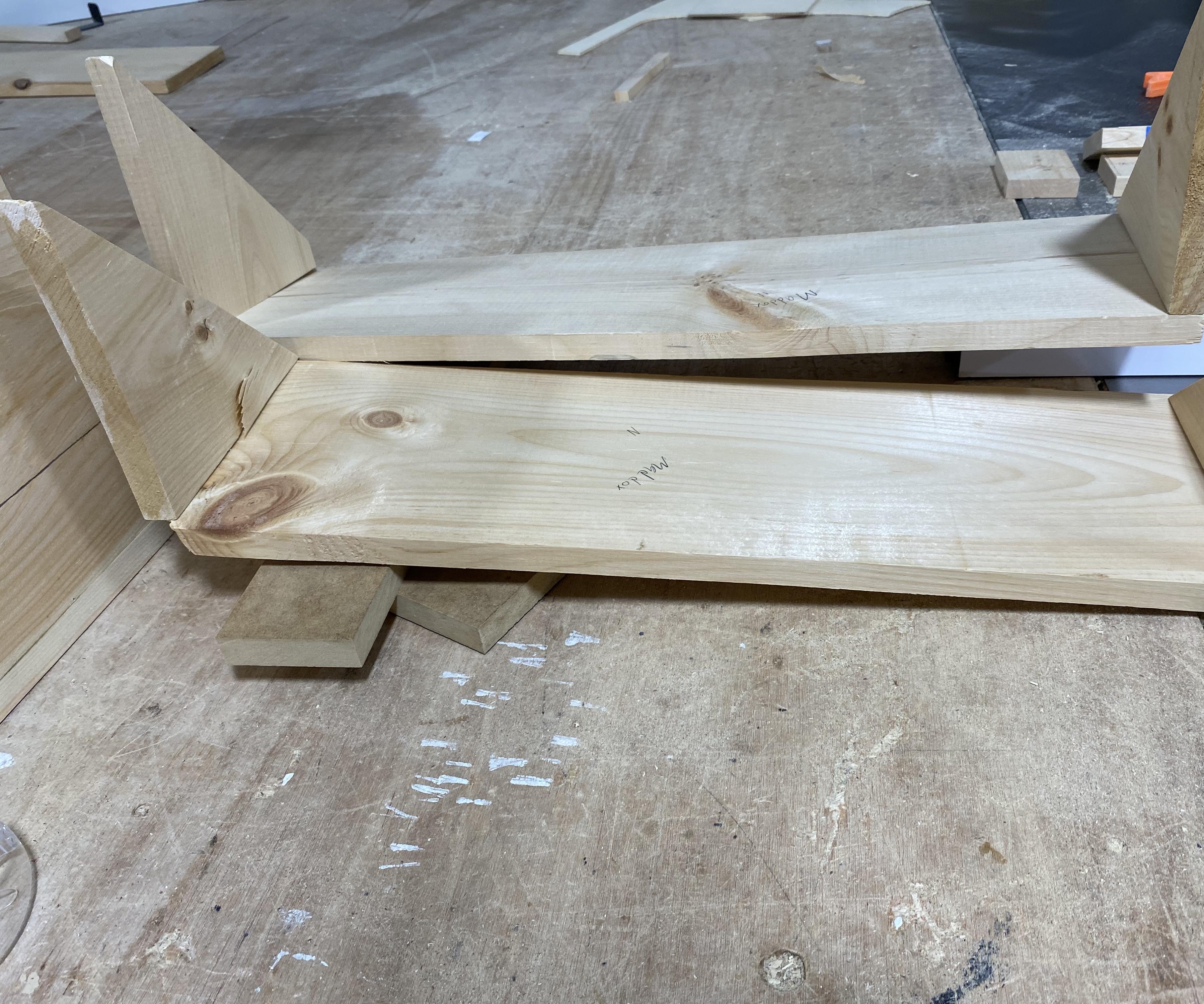 Two Shelves to Put on the Wall.