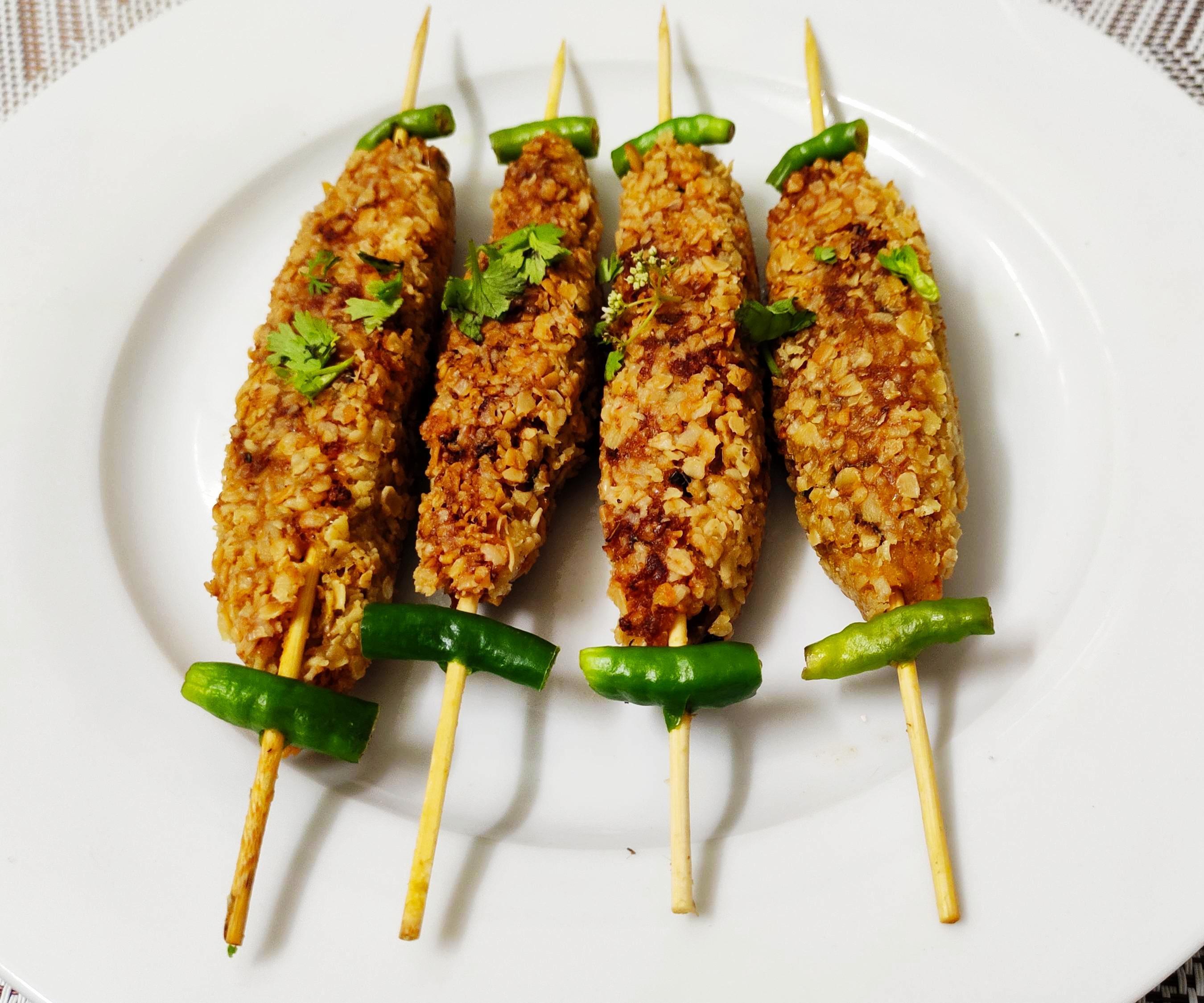 Oats Seekh Kabab / Oats Kabab