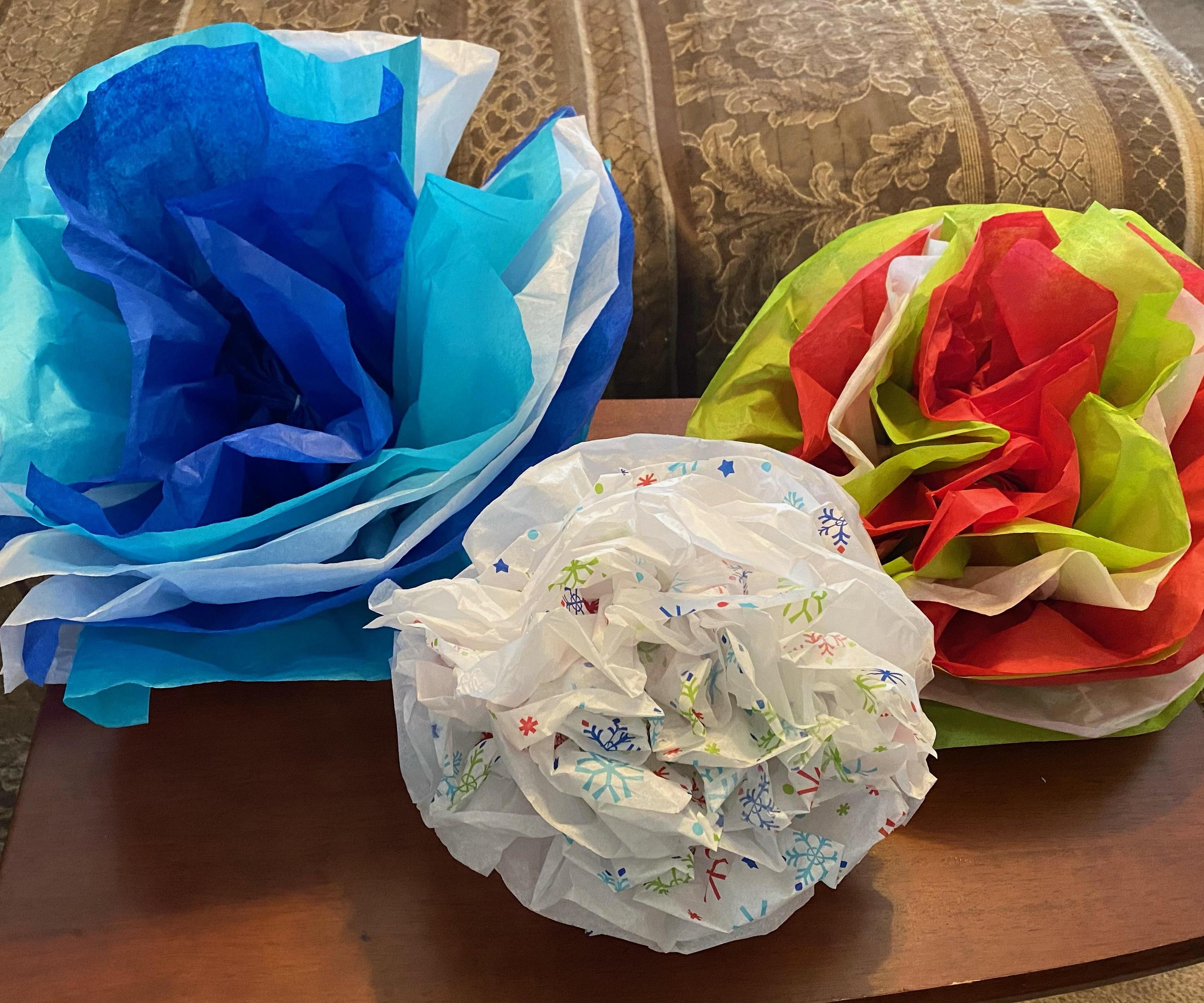 Tissue Paper Flower Decorations