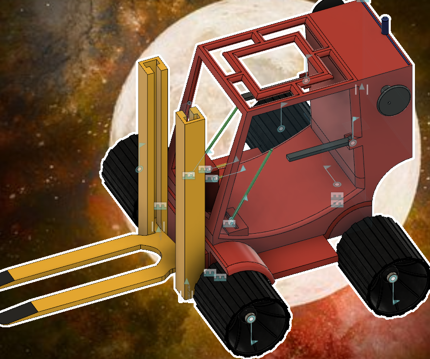 Heavy-Duty Moon Forklift