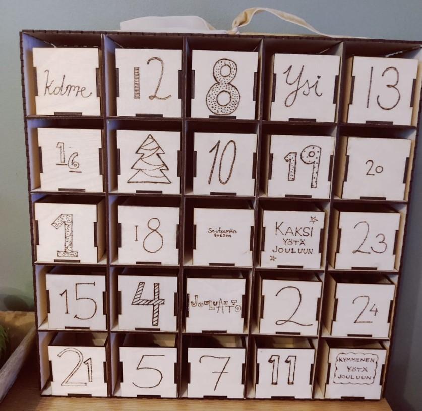Plywood Christmas Calendar