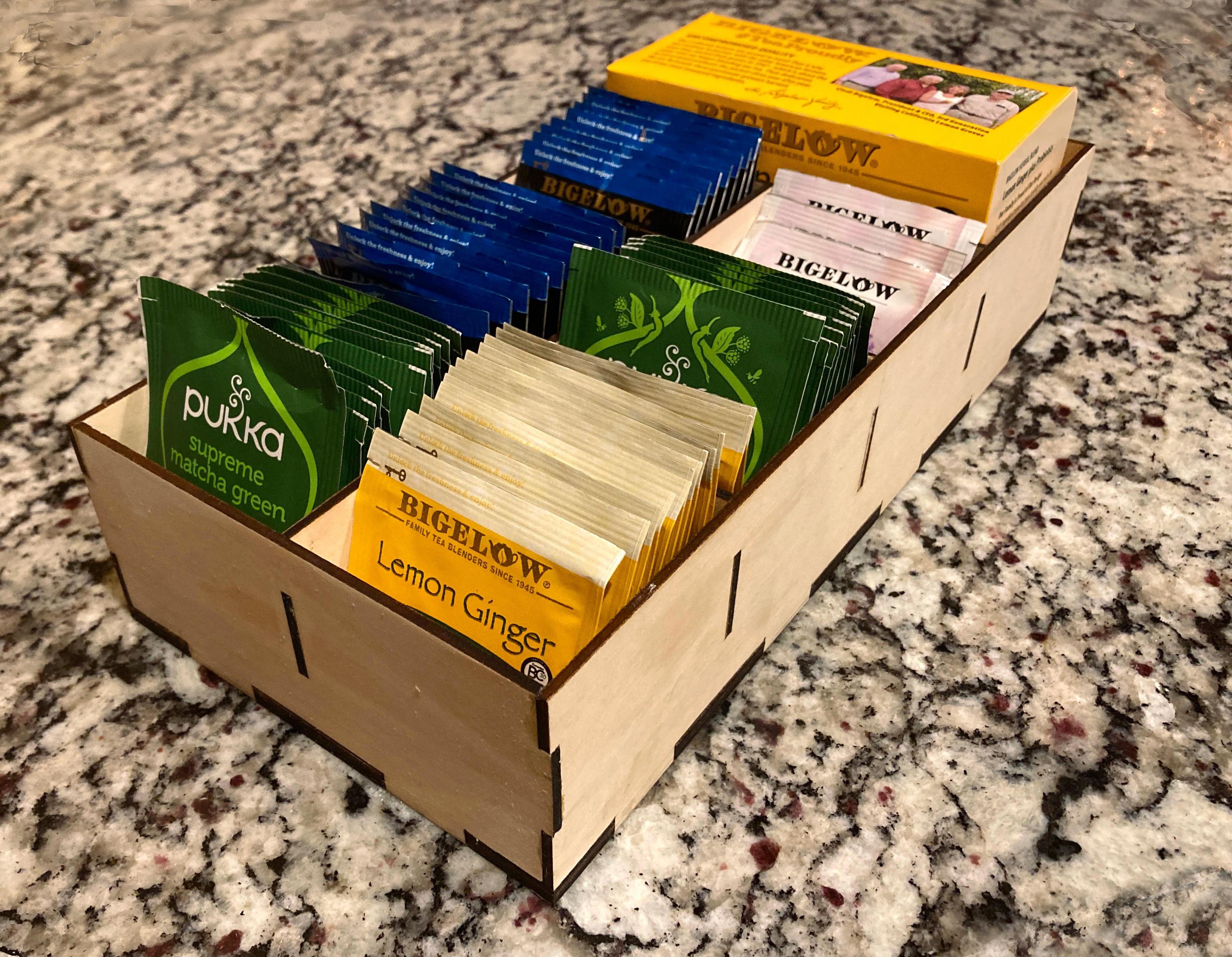 Laser Cut Tea Organizer