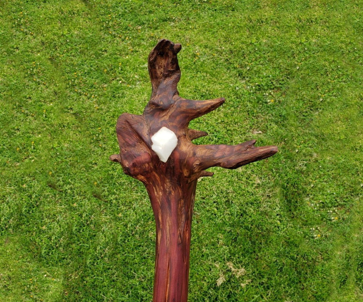 Hiking staff w/inlay worthy of a Wizard – IN 60 MIN OR LESS!