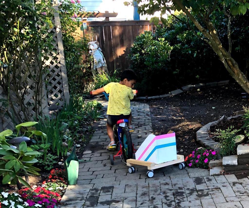 Stuffed Toys Bike Trailer