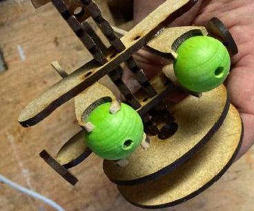 Laser-cut Hand-puppet Head Controls With Rotatable Eyes