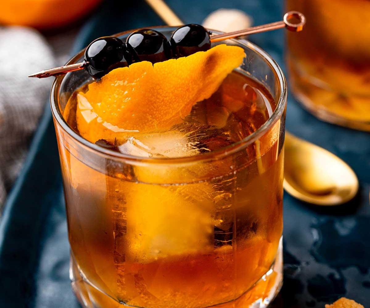 Concocting a Smoked Orange Japanese Old Fashion