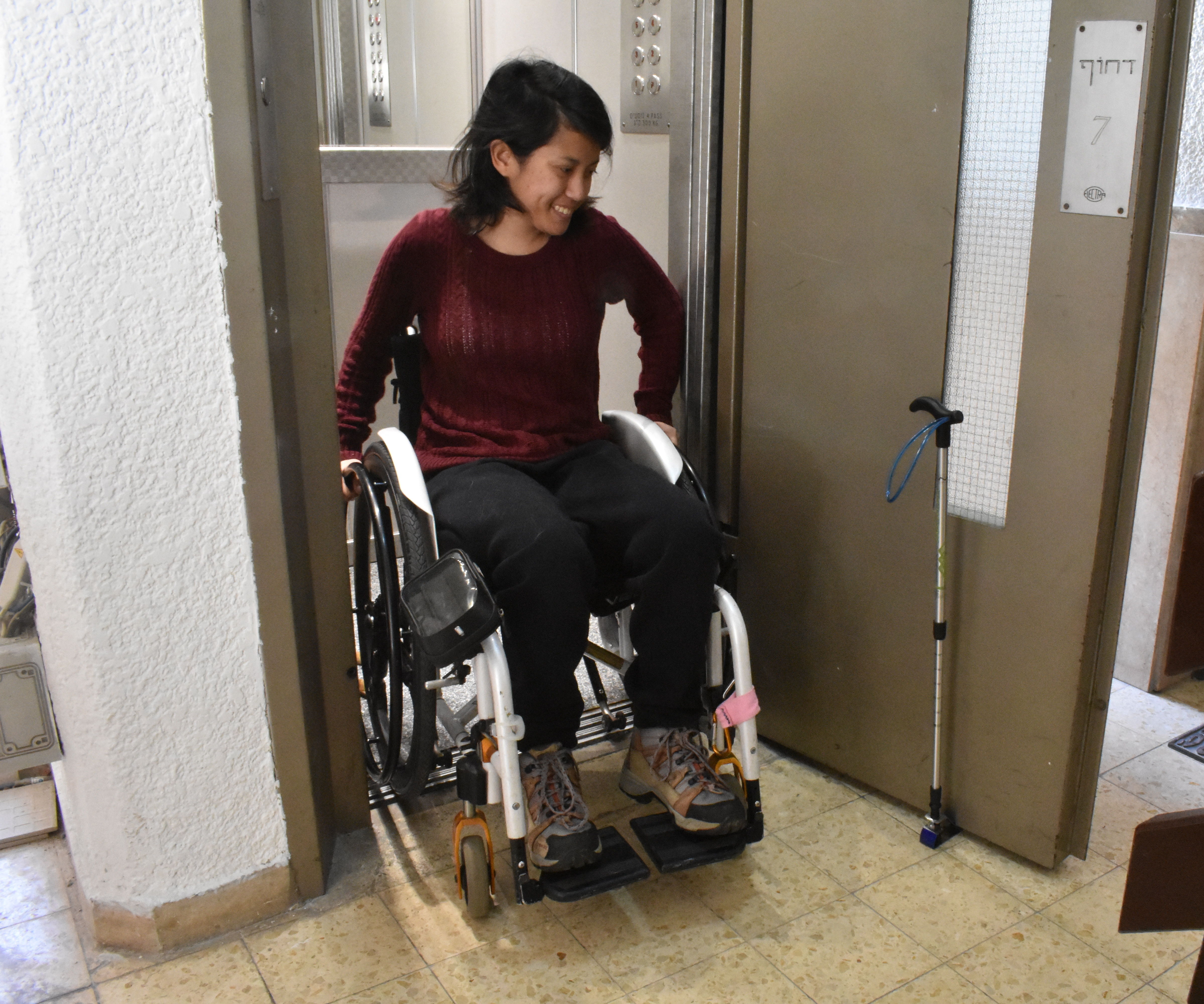 Door Opener and Stopper (originally for People in Wheelchairs) 