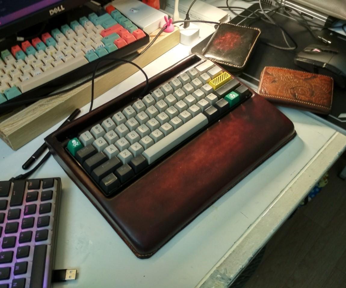 Leather Tray for Mechanical Keyboard