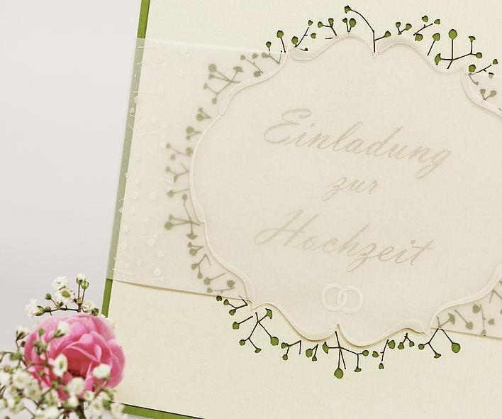 Laser Processed Paper Wedding Invitation