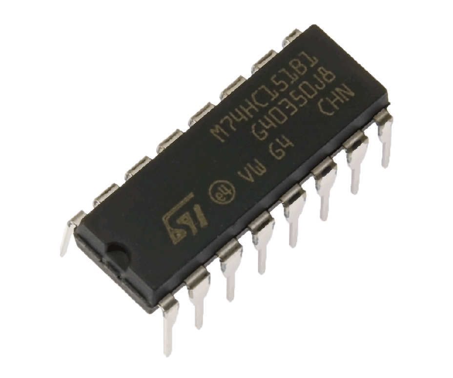 Designing a Quad-Two Input MUX (74HC151 Multiplexer)