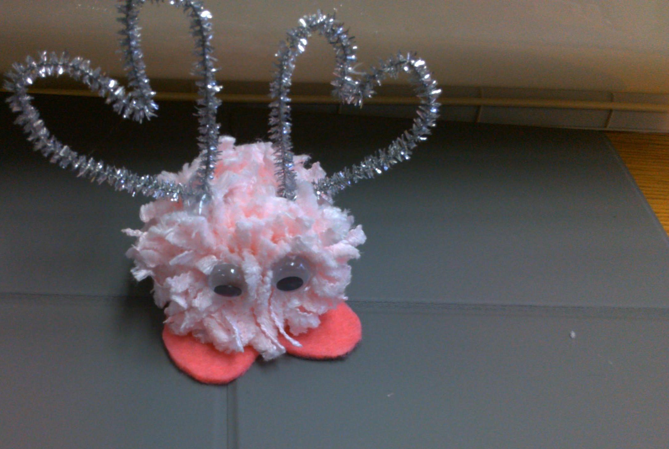 Valentine's Day Pom-Pom Monsters