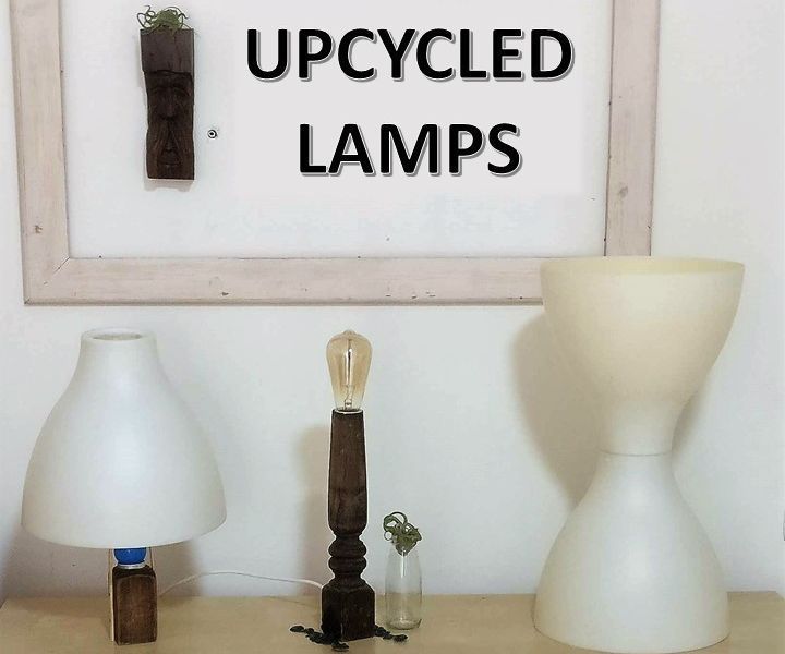 Three Upcycled Lamps