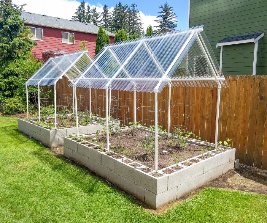 How I Built Durable Raised Garden Beds With Protective Canopies