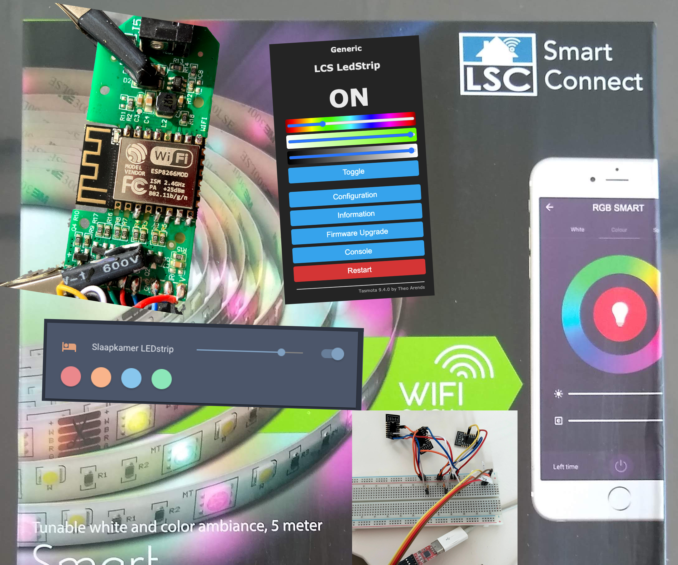 LCS LedStrip ESP Drop-in Replacement