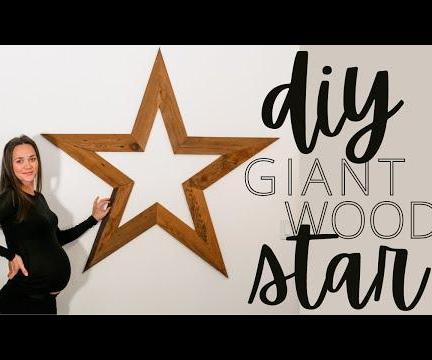DIY Giant Wood Star