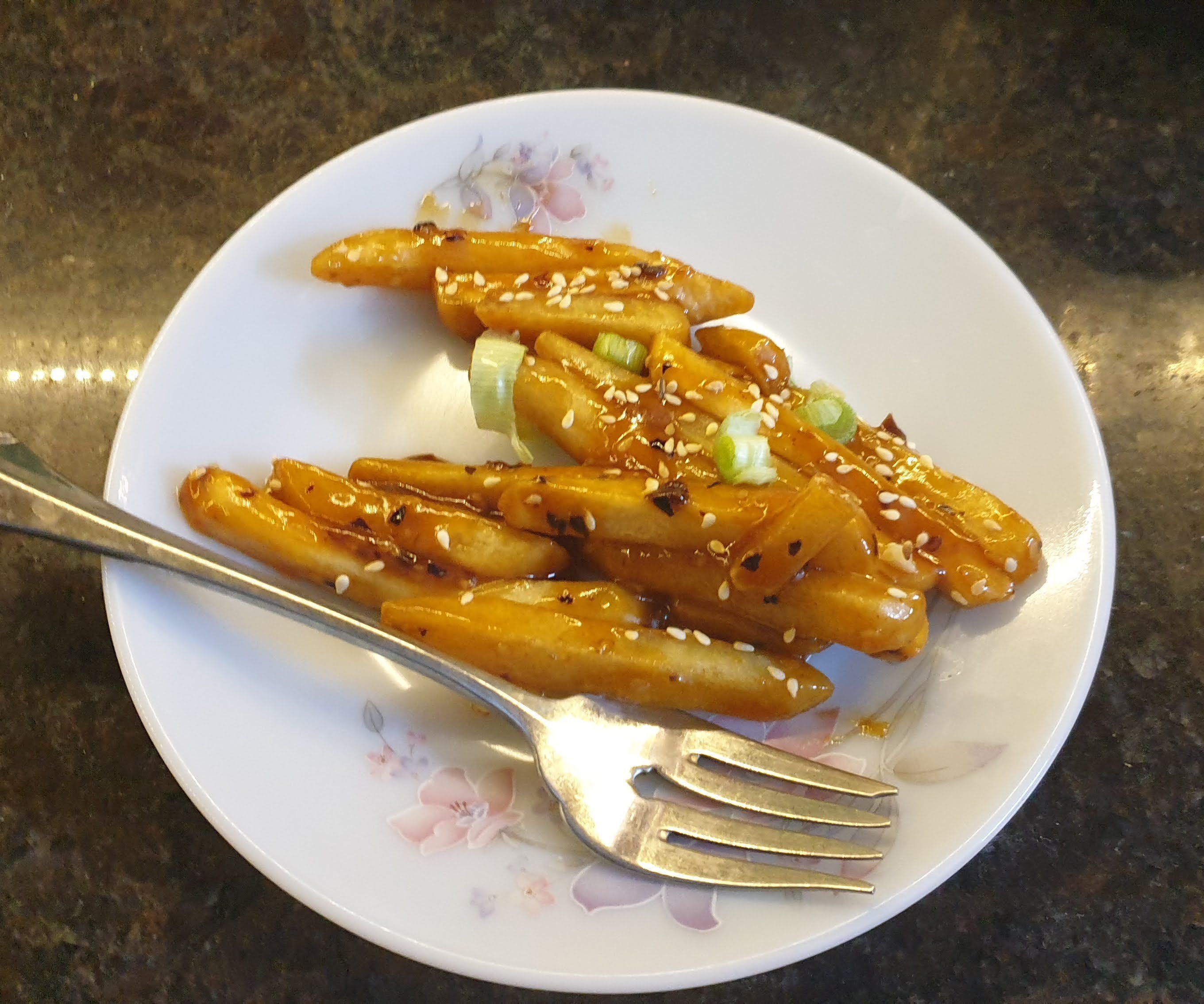 Quick & Easy Honey Chilli Potatoes