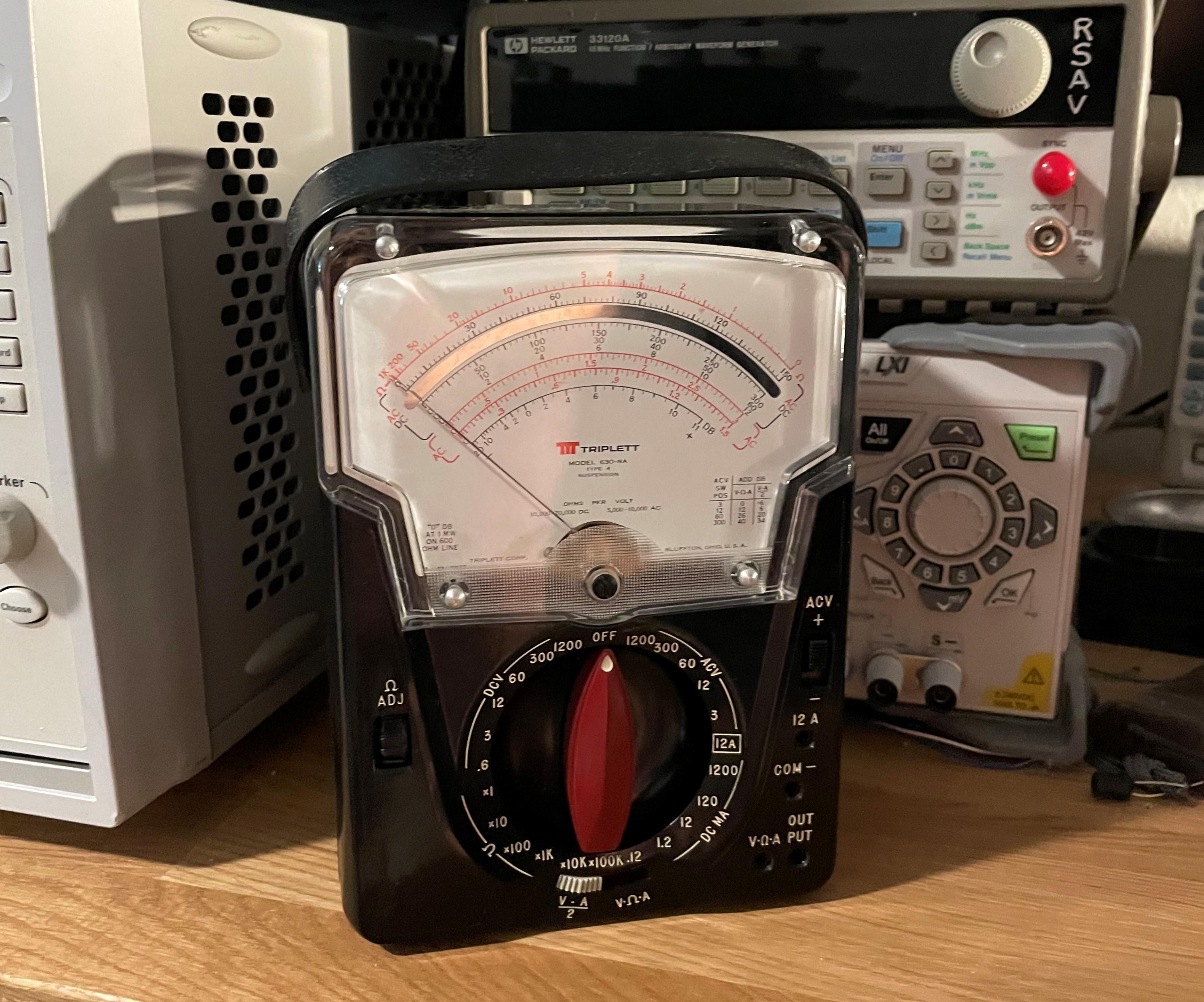 Modern Li-Ion Retrofit for Older Analogue Multimeter