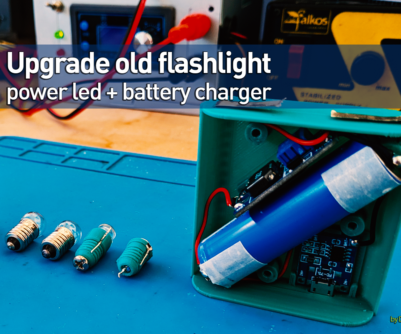 Vintage Military Flashlight Upgrade